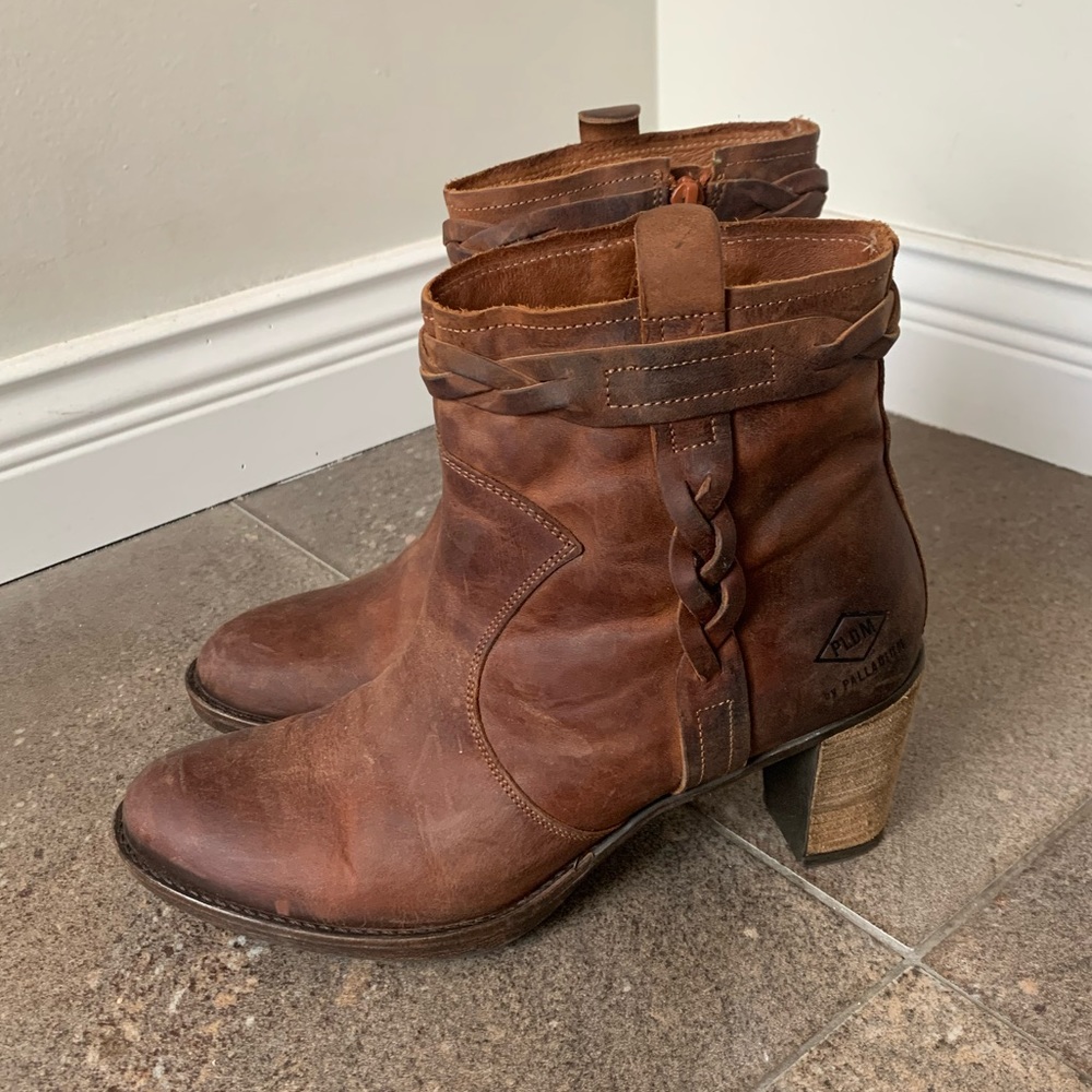 Brown leather PLDM Boots